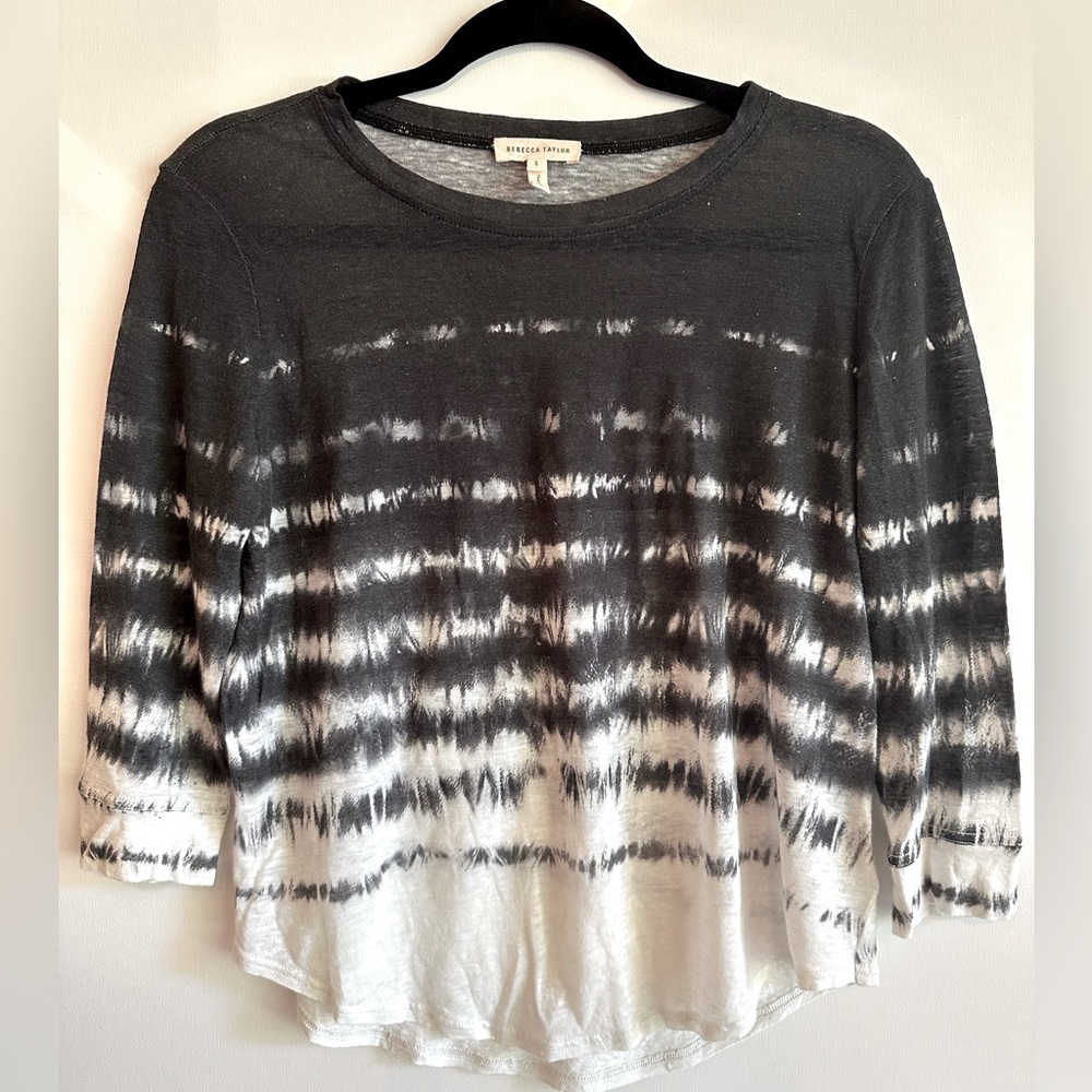 NEW Rebecca Taylor 3/4 Sleeve Top Size Small